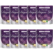 Kit 10X Col�geno Skin - 300g Abacaxi com Hortel� - Sanavita