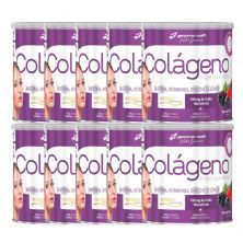Kit 10X Col�geno Verisol Com Hialur�nico - 200g Frutas Vermelhas - BodyAction