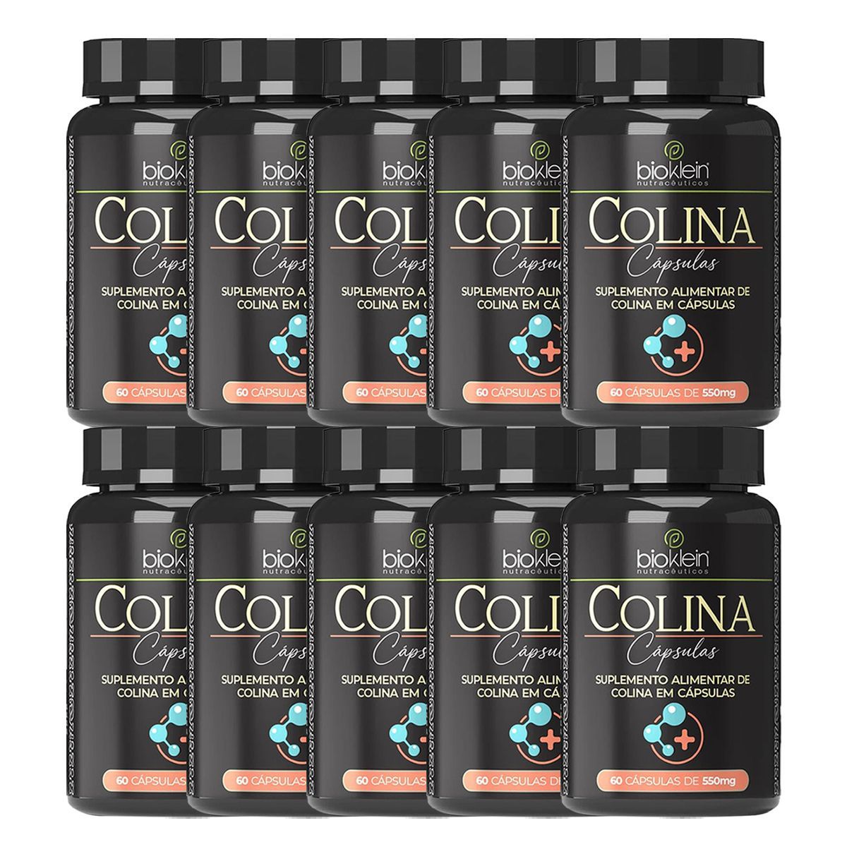 Kit 10X Colina - 60 C�psulas - Bioklein