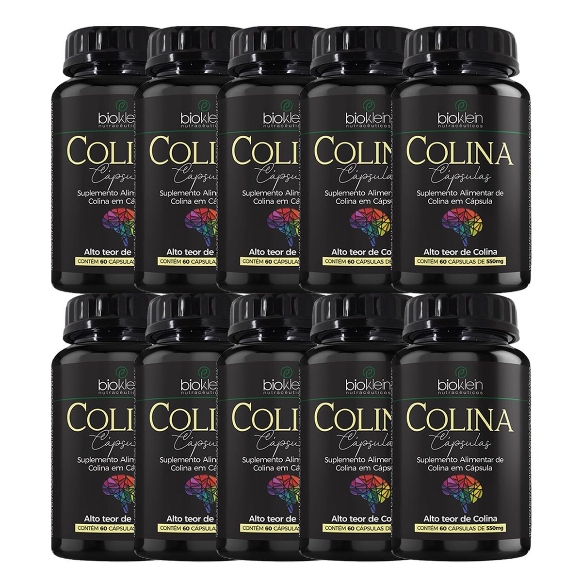 Kit 10X Colina - 60 C�psulas - Bioklein