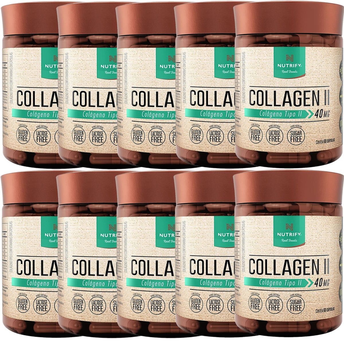 Kit 10X Collagen II - 60 C�psula - Nutrify