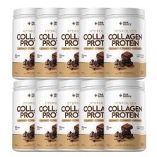 Kit 10X Collagen Protein Bodybalance - 450g Chocolate Belga - True Source	