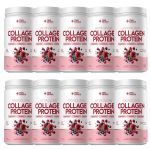 Kit 10X Collagen Protein Bodybalance - 450g Red Berries - True Source