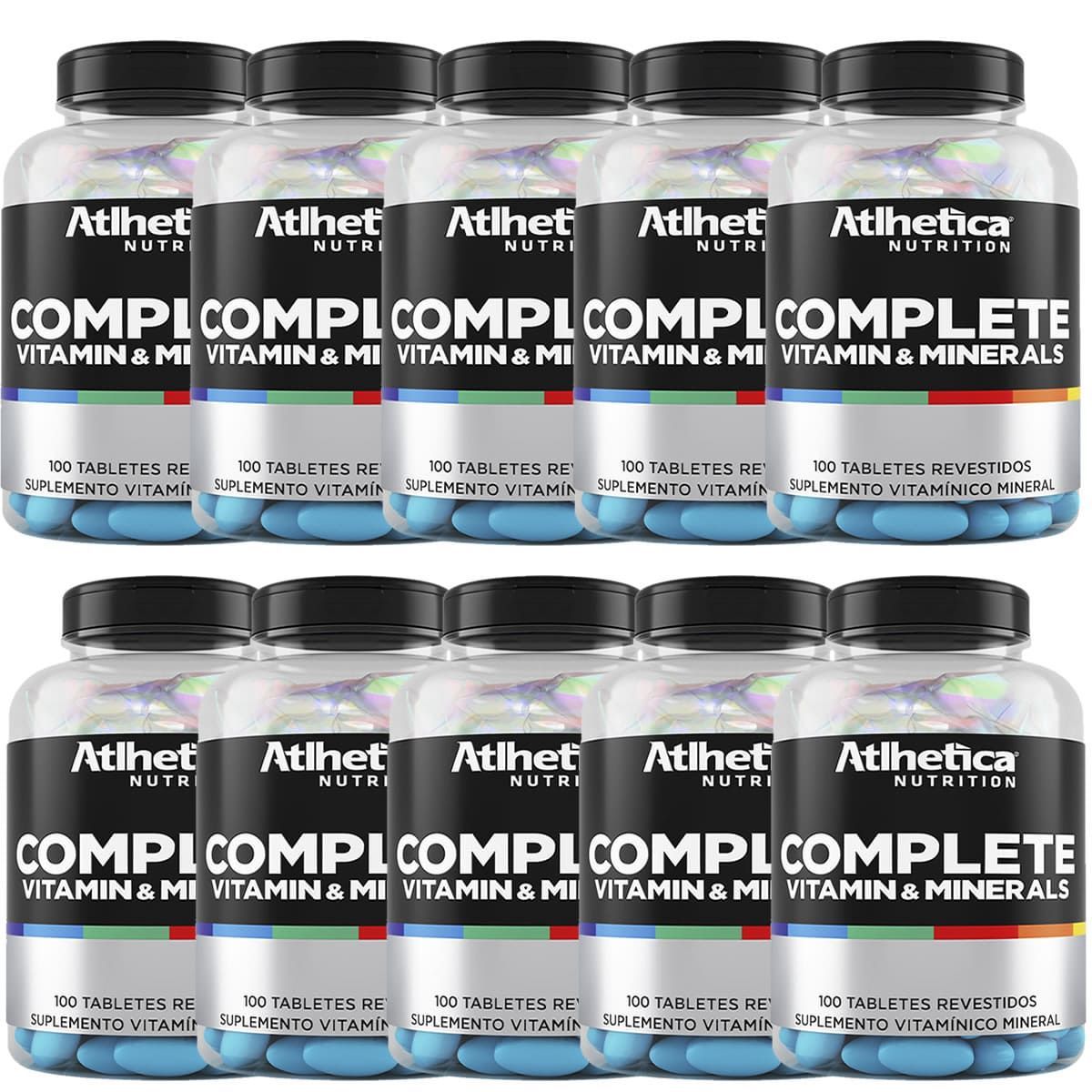 Kit 10 Complete Multi-Vit - 100 Tabletes - Atlhetica Nutrition