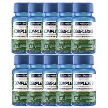 Kit 10X Complexo B - 60 C�psulas - Catarinense Nutri��o
