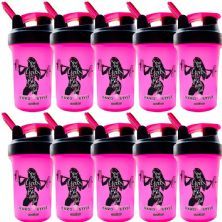 Kit 10X Coqueteleira 1 Dose - 450ml Rosa- Integralm�dica