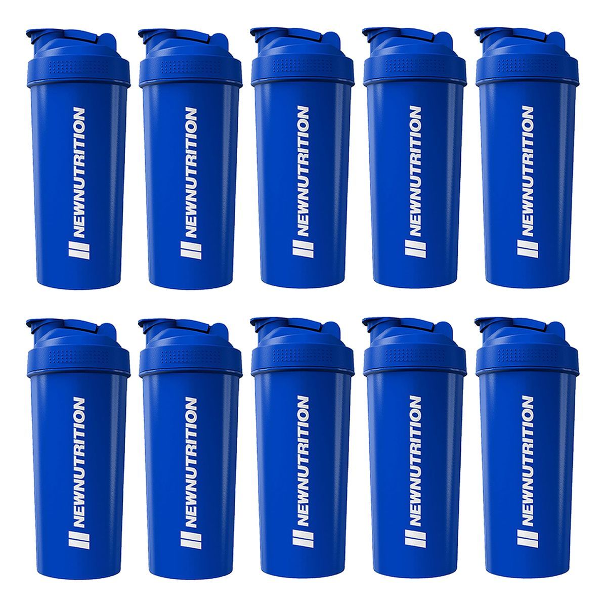 Kit 10X Coqueteleira - 600ml Azul - Newnutrition