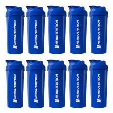 Kit 10X Coqueteleira - 600ml Azul - Newnutrition