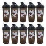 Kit 10X Coqueteleira - 600ml Fum� - Max Titanium