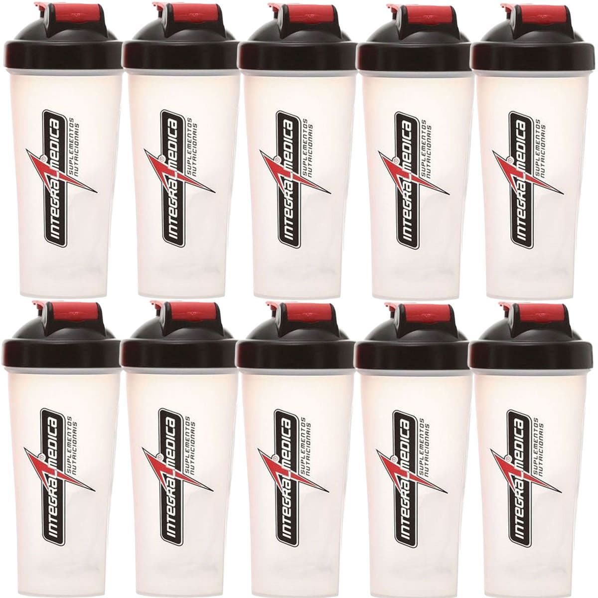 Kit 10X Coqueteleira - 600ml - Integralm�dica
