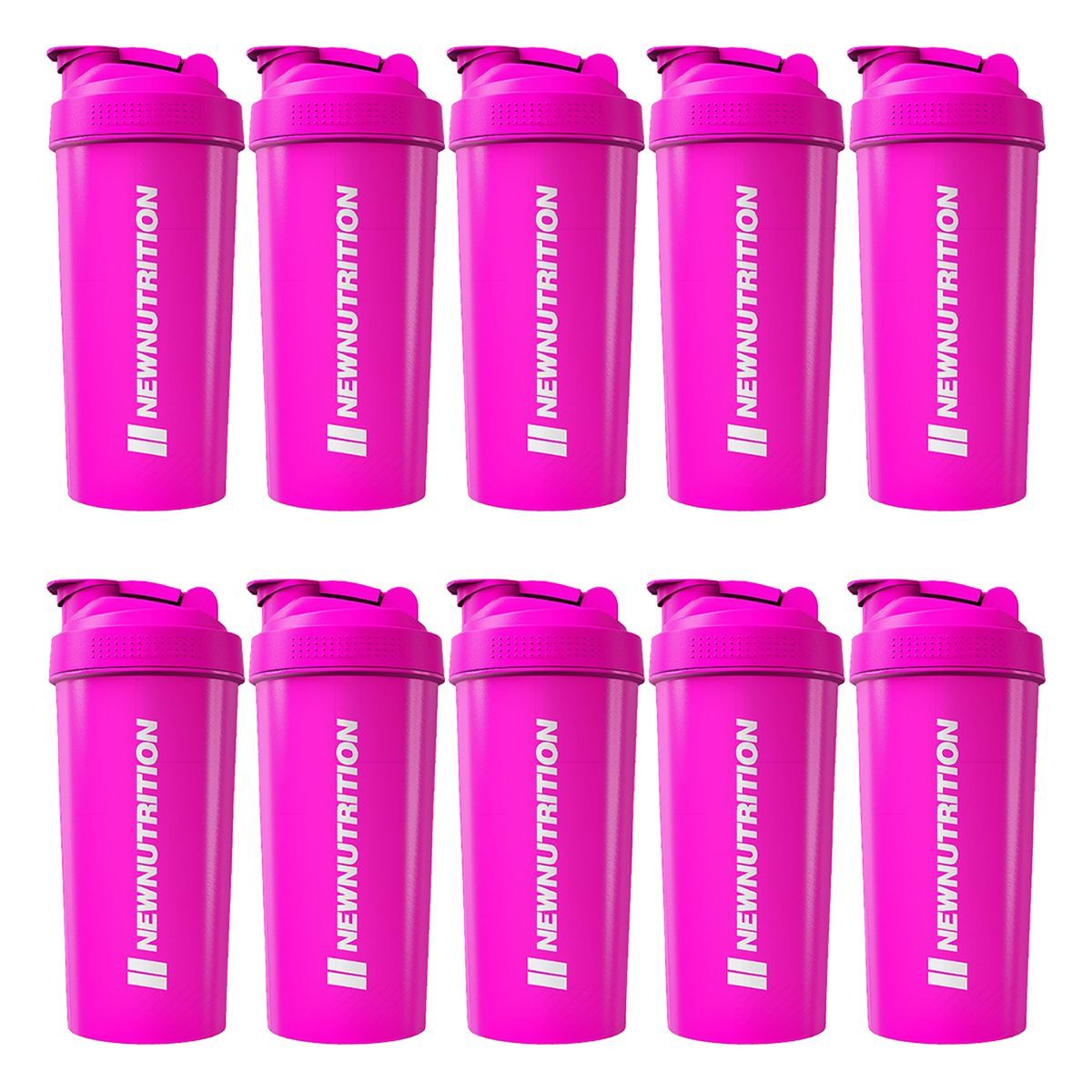 Kit 10X Coqueteleira - 600ml Pink - Newnutrition