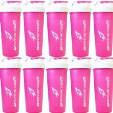 Kit 10X Coqueteleira - 600ml Rosa - BodyAction