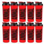 Kit 10X Coqueteleira Animal - 600ml Vermelha - Universal Nutrition