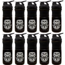 Kit 10X Coqueteleira Built 2 Last - 760ml Preto - BodyAction