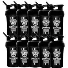 Kit 10X Coqueteleira Darkness 1 Dose - 450ml Preta - IntegralM�dica