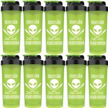 Kit 10X Coqueteleira Diabo Verde Mans�o Maromba - 600ml Verde - FTW