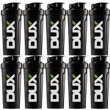 Kit 10X Coqueteleira Preta 600ml - Dux Nutrition