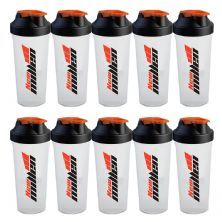 Kit 10X Coqueteleira Simples - 600ml Transparente - New Millen