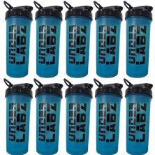 Kit 10X Coqueteleira Slim - 600ml Azul - Under Labz