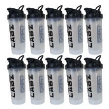 Kit 10X Coqueteleira Slim - 600ml Transparente - Under Labz