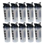 Kit 10X Coqueteleira Slim - 600ml Transparente - Under Labz