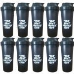 Kit 10X Coqueteleira The Best Protein Ever -  600ml Fum� - Optimum Nutrition