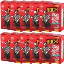 Kit 10X Cracker Monster Com Pasta De Amendoim - 55g Belga Coconut - Rock Peanut