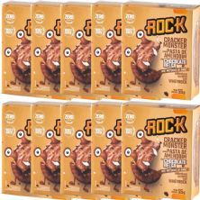 Kit 10X Cracker Monster Com Pasta De Amendoim - 55g Chocolate Belga - Rock Peanut