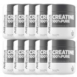 Kit 10X Creatina 100% Pure Pro Series - 300g Natural - Atlhetica Nutrition
