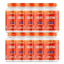 Kit 10X Creatina Caps 100% Pura Monohidratada - 180 C�psulas - Bigens
