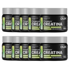 Kit 10X Creatina Creapure - 100g Sabor Natural - Dux Nutrition