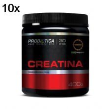 Kit 10X Creatina Creapure  Monohidratada Pura - 400g - Probi�tica