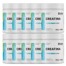 Kit 10X Creatina Monohidratada - 300g Sem Sabor - Dux Nutrition