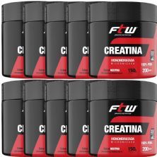 Kit 10X Creatina Monohidratada Micronizada - 150g Neutro - FTW