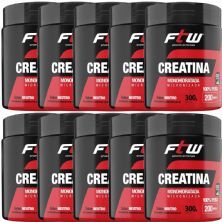 Kit 10X Creatina Monohidratada Micronizada - 300g Neutro - FTW