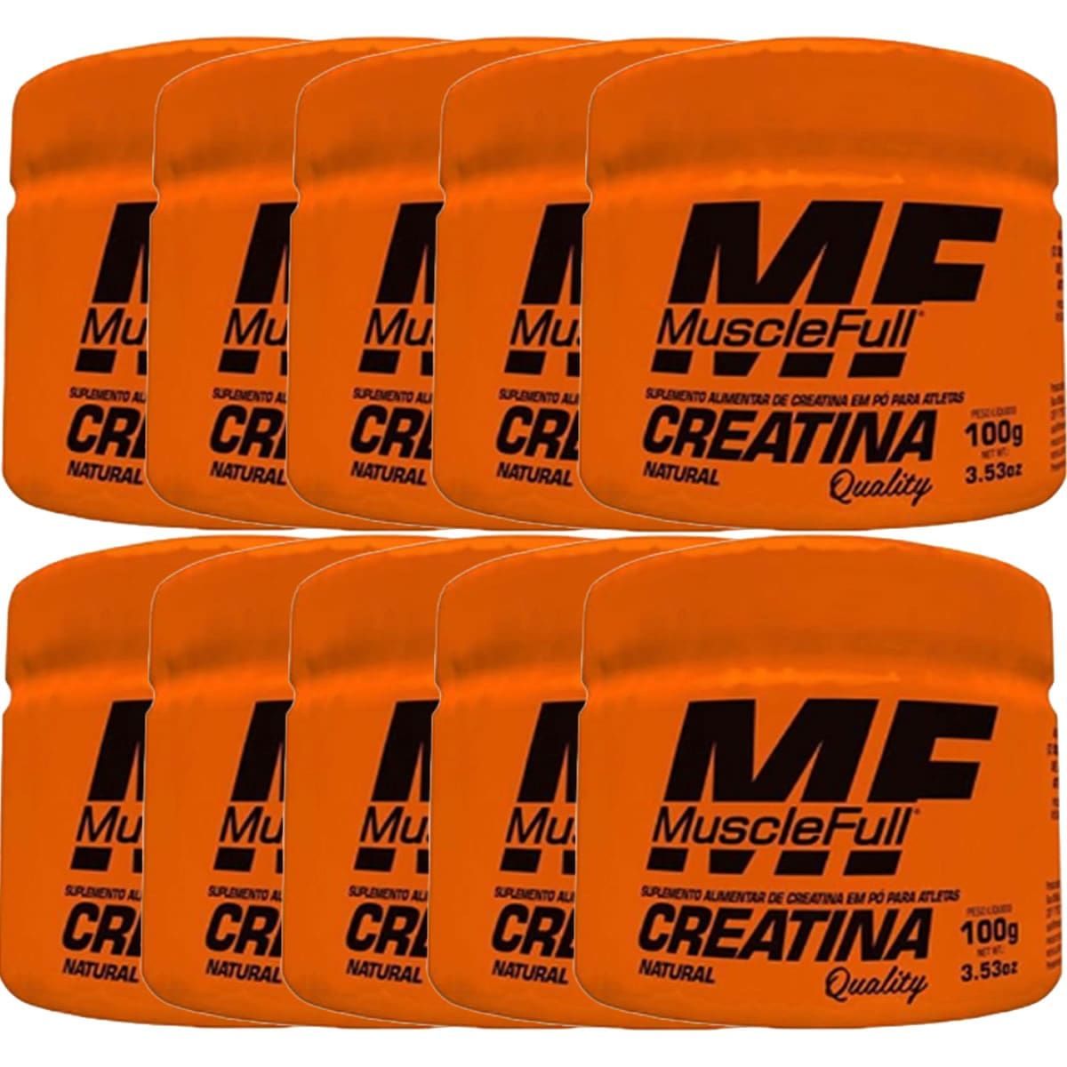 Kit 10X Creatina Quality Price - 100g Natural - MuscleFull