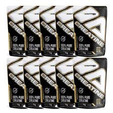 Kit 10X Creatine 100% Pure - 1kg Refil - Adaptogen