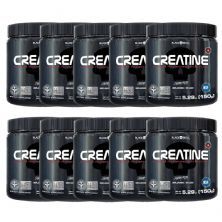 Kit 10X Creatine - 150g Sem Sabor - Black Skull