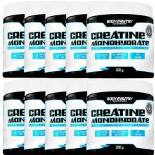 Kit 10X Creatine Monohydrate - 300g Sem Sabor - Body Nutry