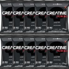 Kit 10X Creatine Turbo - 1000g Refil Sem Sabor - BlackSkull