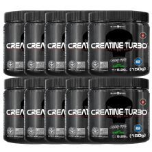 Kit 10X Creatine Turbo Monohidratada - 150g Lim�o - Black Skull