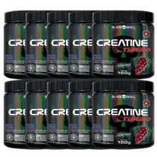 Kit 10X Creatine Turbo Monohidratada - 150g Uva - Black Skull
