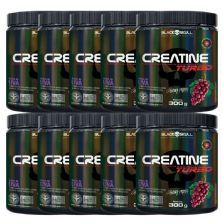 Kit 10X Creatine Turbo Monohidratada - 300g Uva - Black Skull