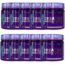 Kit 10X Creatiny Monohydrate - 300g Sem Sabor - Canibal