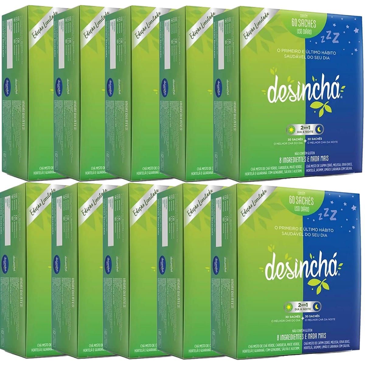 Kit 10X Desinch� Misto - 30 Sach�s Dia + 30 Sach�s Noite - Desinch�