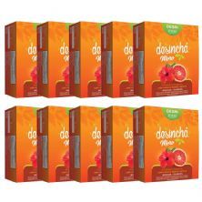 Kit 10X Desincha Moro - 30 Sach�s Laranja Moro e Hibisco - Desinch�