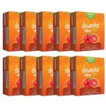 Kit 10X Desincha Moro - 30 Sach�s Laranja Moro e Hibisco - Desinch�