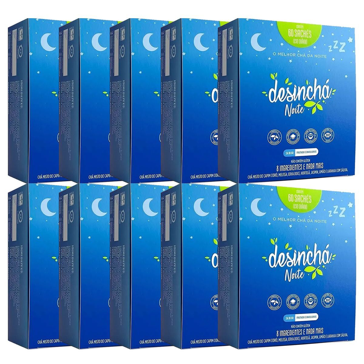 Kit 10X Desinch� Noite - 60 Sach�s - Desinch�
