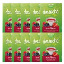 Kit 10X Desinch� Sabores - 10 Sach�s Frutas Vermelhas - Desinch�