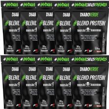 Kit 10X Diabo Verde Blend Protein Mans�o Maromba - 1800g Refil Chocolate - FTW